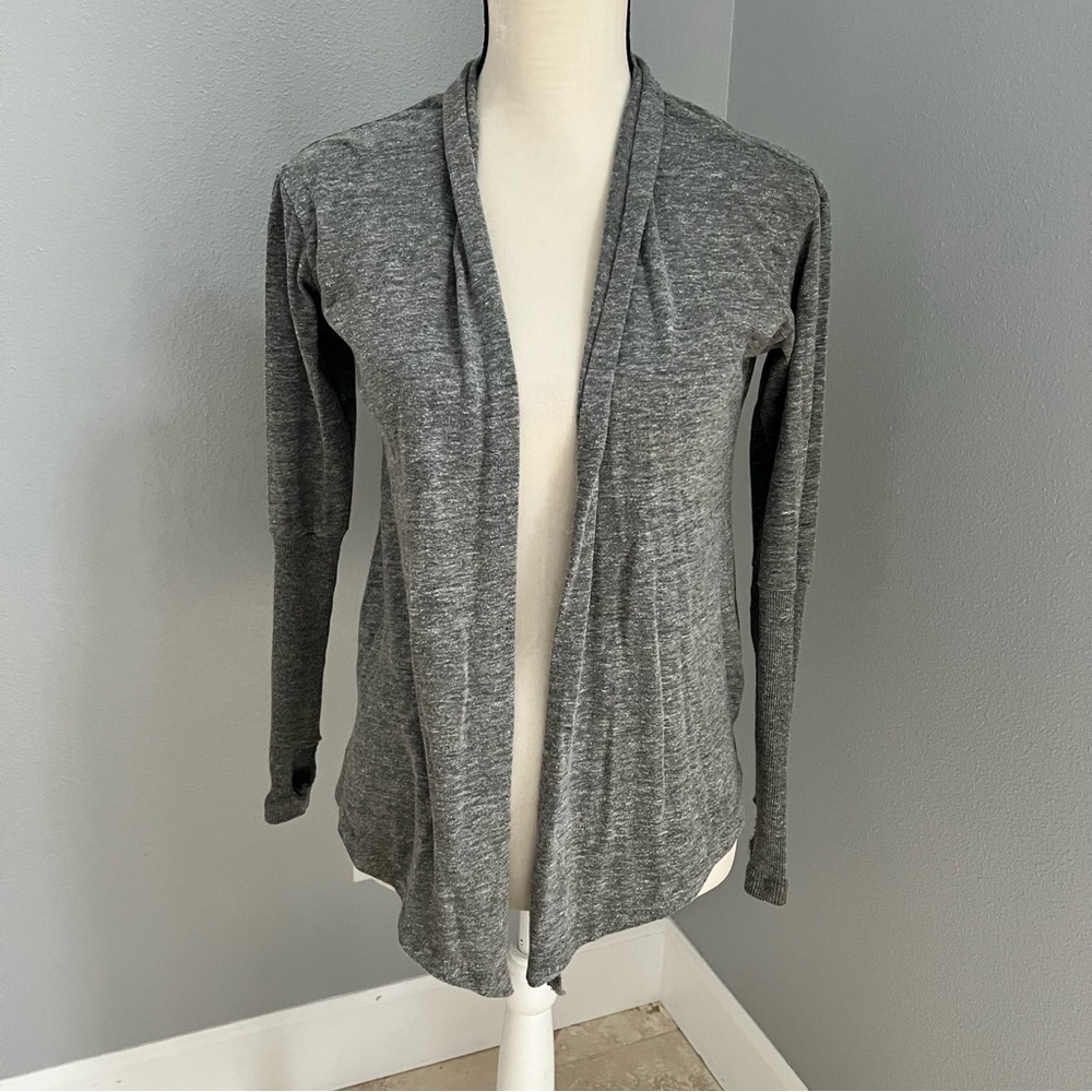 Alternative Gray Heathered Cardigan Sweater